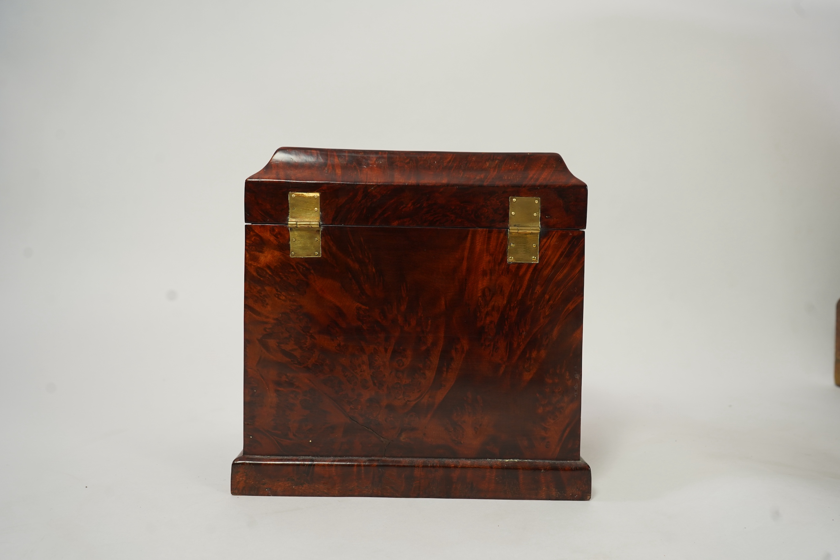 A Chinese burrwood scholar's cabinet, 19th century